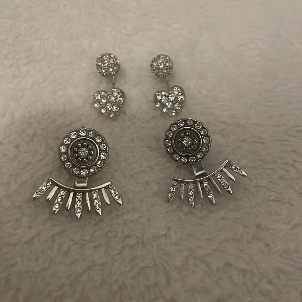 4pc Double Earring Set